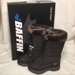 *FINAL PRICE* BAFFIN Snow Boot, Blk/Gray, Size 6